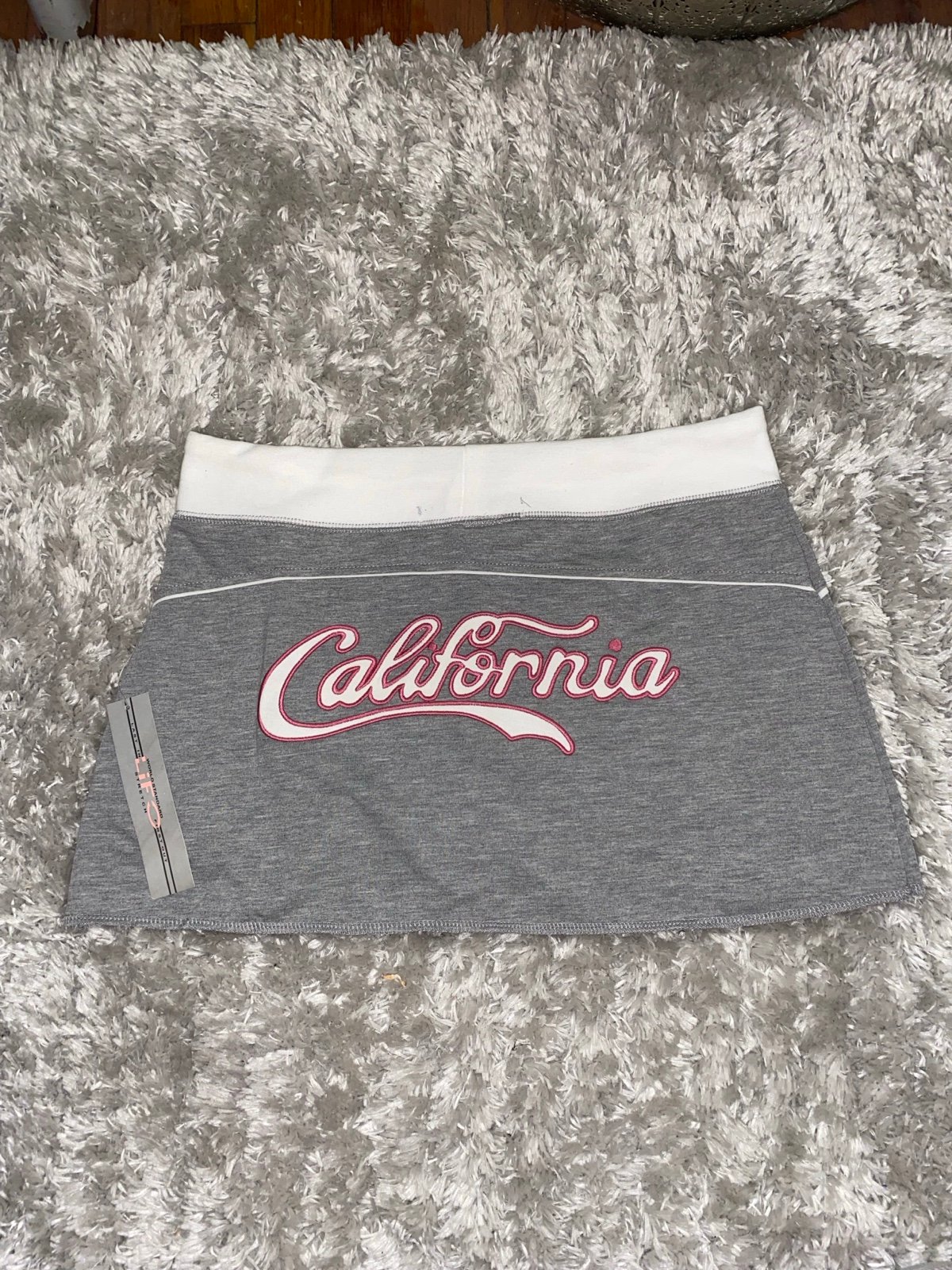 deadstock y2k california sweat mini skirt