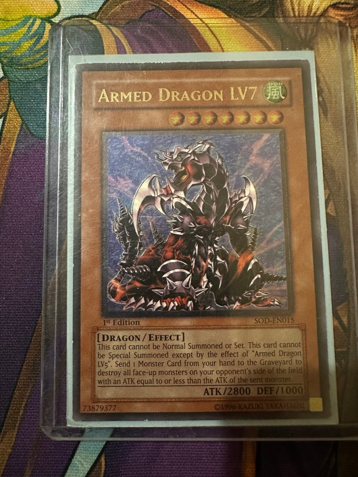 Yugioh Armed Dragon LV7 SOD-EN015 Ultimate Rare 1st Edition