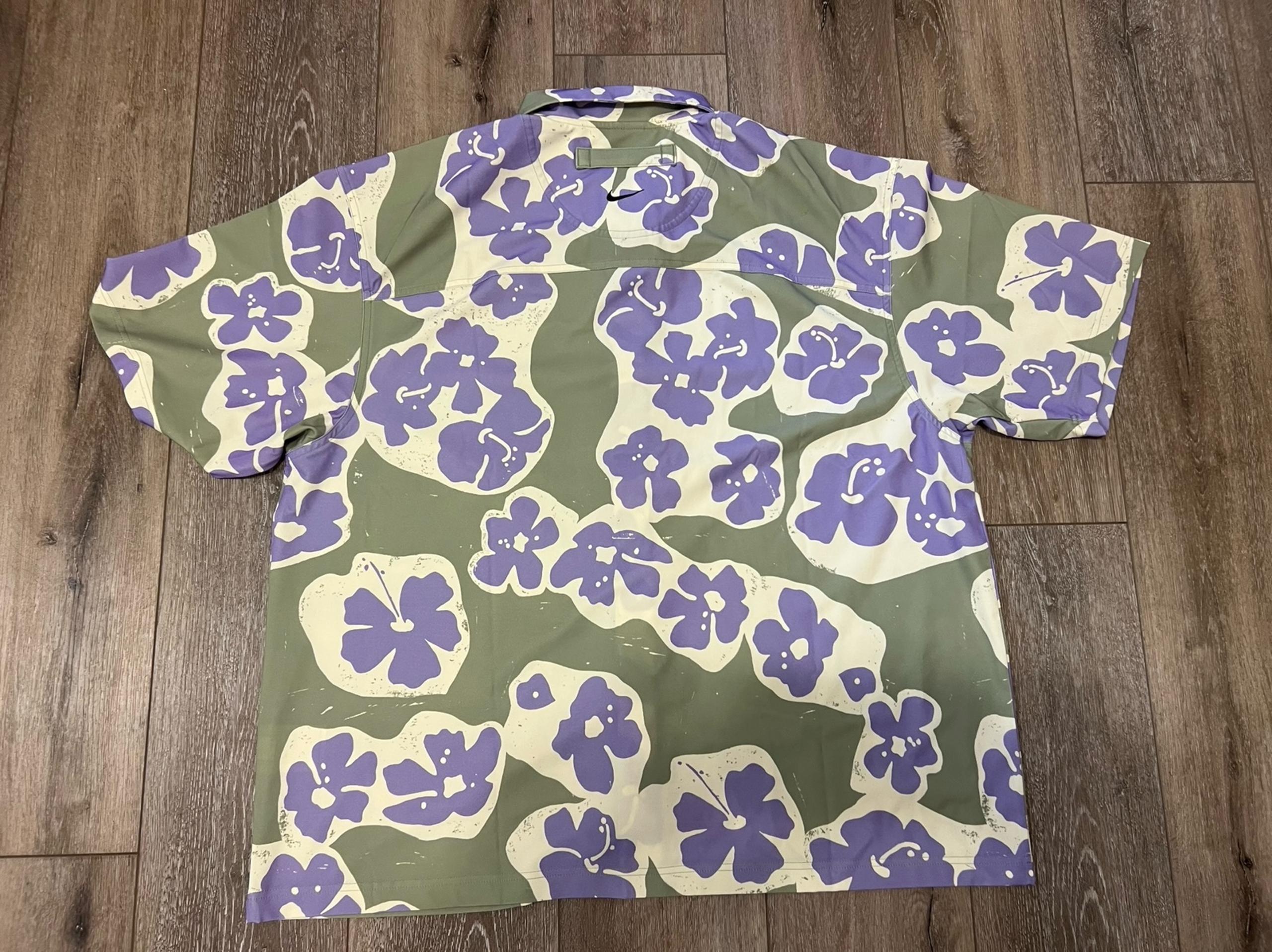 Nike Tennis Naomi Osaka Snap Button Shirt Mens Medium Floral DX1846 386