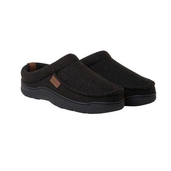 Dearfoams Men's Clog Style Memory Foam Slippers Wool Blend sz L 11/12 # 99-AD​