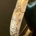 VINTAGE ETCHED ON DIAMOND TEXTURE HAN 925 SIGNED BRACELET