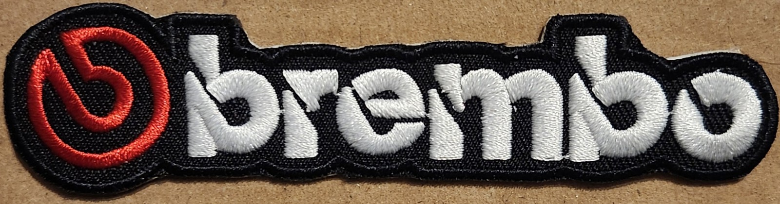 Brembo embroidered Iron on patch 6 ct.