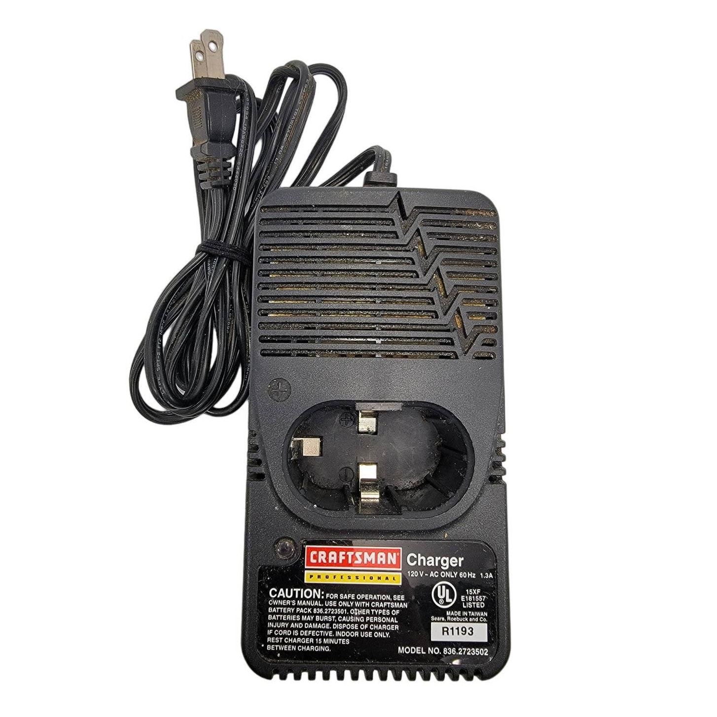 Craftsman Professional R1193 Power Tool Battery Charger 120V AC 60Hz 1.3A