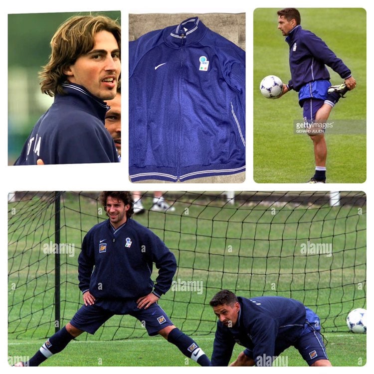 VTG NIKE ITALY ITALIA 1998 SOCCER FOOTBALL TRAINING JACKET LARGE