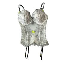 Victoria's Secret Babydoll Y2k Ruffle Coquette Lingerie Women Size 36D