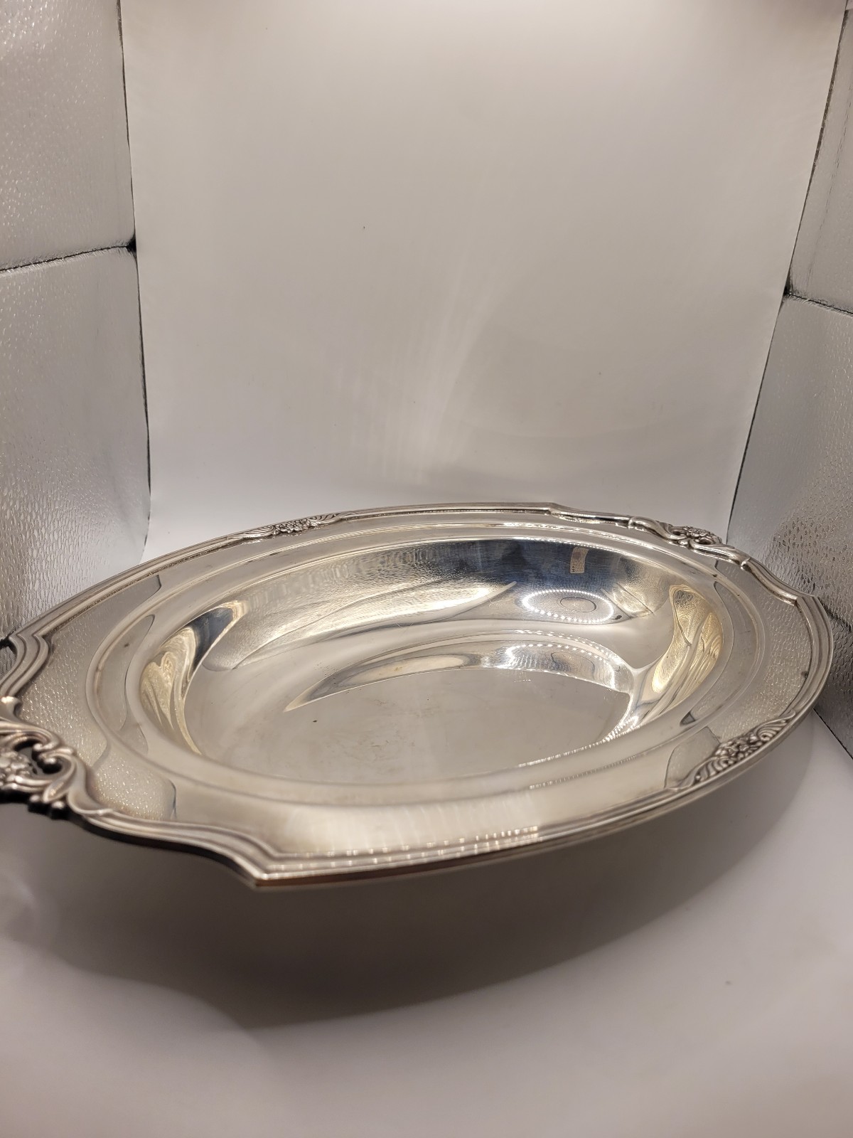 Roger Bros Vintage Silver Oval Serving Bowl
