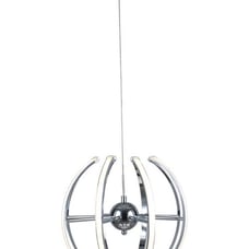 Chrome Aluminum Frame LED Strip Orb Ligh