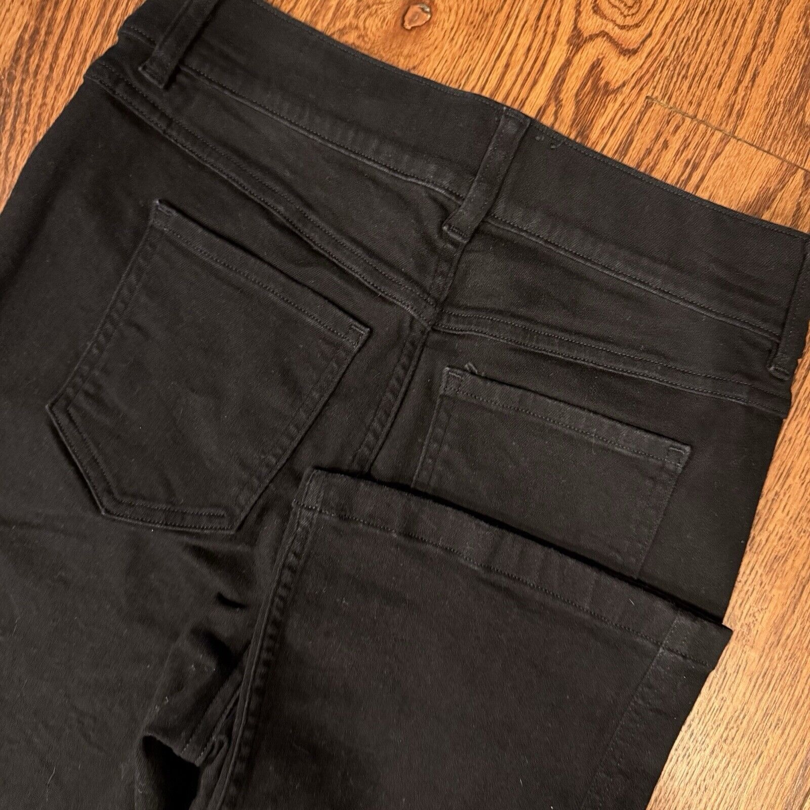 SPANX Shape EveryWear Kick Flare Jeans Black Stretch Women's Small