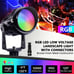 4Pack Low Voltage Landscape Lights, 12W LED Color Changing Landscape Lights, hh