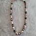 Cloisonne Beaded Necklace With Unique Sterling Silver Clasp