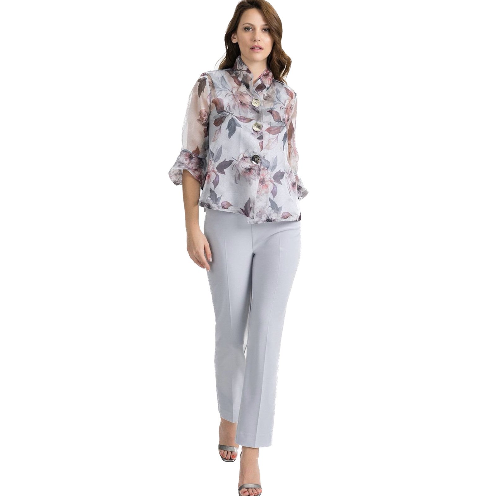 Joseph Ribkoff - Floral Organza Jacket | Size 6