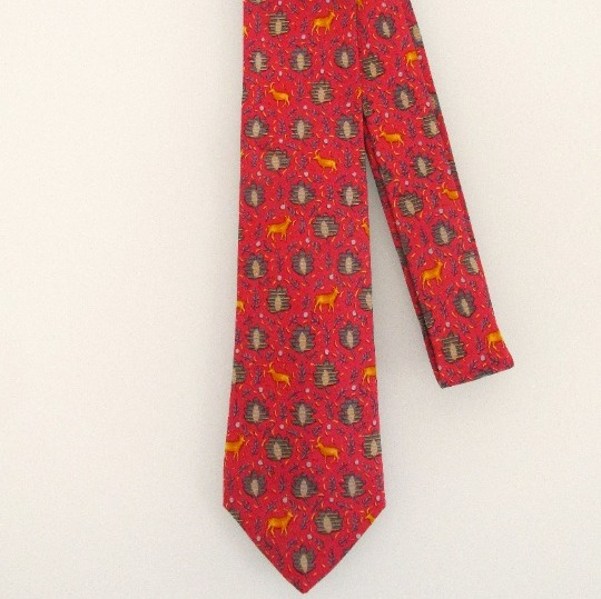 Hermes Men's Vintage Silk Tie