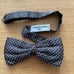 VALENTINO Bow Tie in Black and White Checkered Pattern