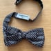 VALENTINO Bow Tie in Black and White Checkered Pattern