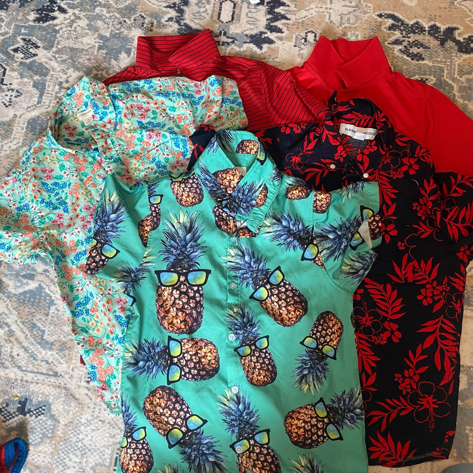 Free ship 5 summer shirt boys 10-12yrs