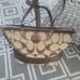 Vintage Coach Shoulder F15112 Tote Bag Signature Canvas
