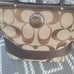 Vintage Coach Shoulder F15112 Tote Bag Signature Canvas