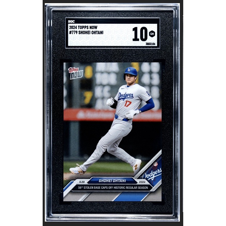 Shohei Ohtani 2024 Topps NOW #779 LA Dodgers Gem Mint 59th Stolen Base SGC 10*
