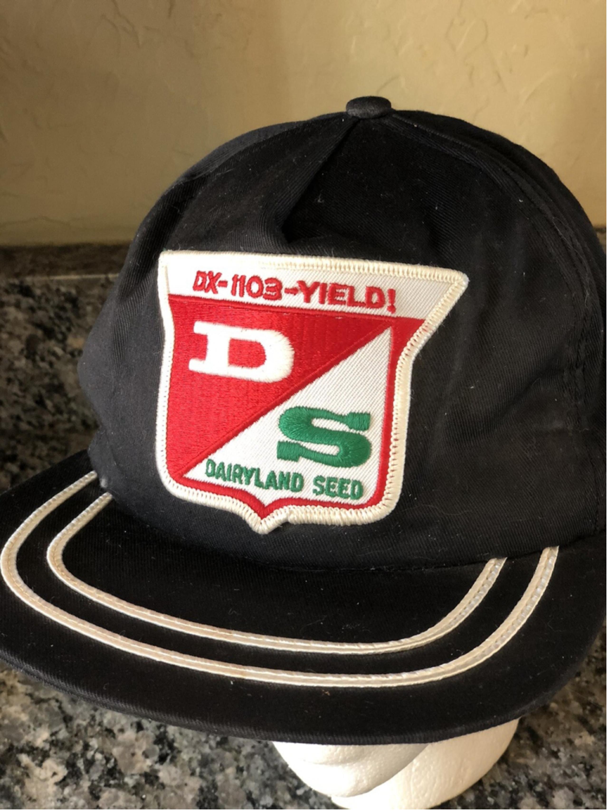 VTG NEW ERA Seeds Feed Promo Snapback Hat Cap Farmer USA DAIRYLAND SEEDS