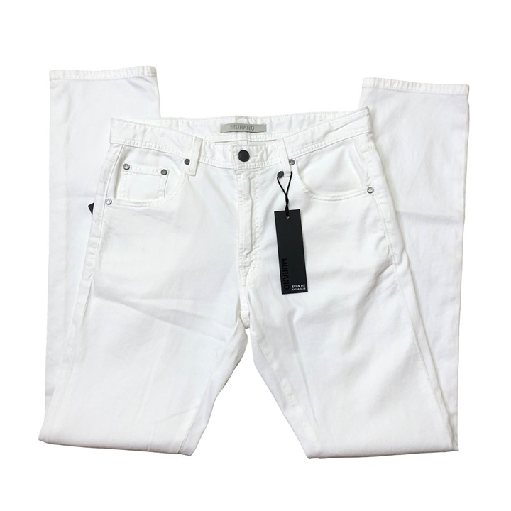 89 MURANO MENS EVAN EXTRA SLIM FIT WHITE JEANS 30 X 34 NWT