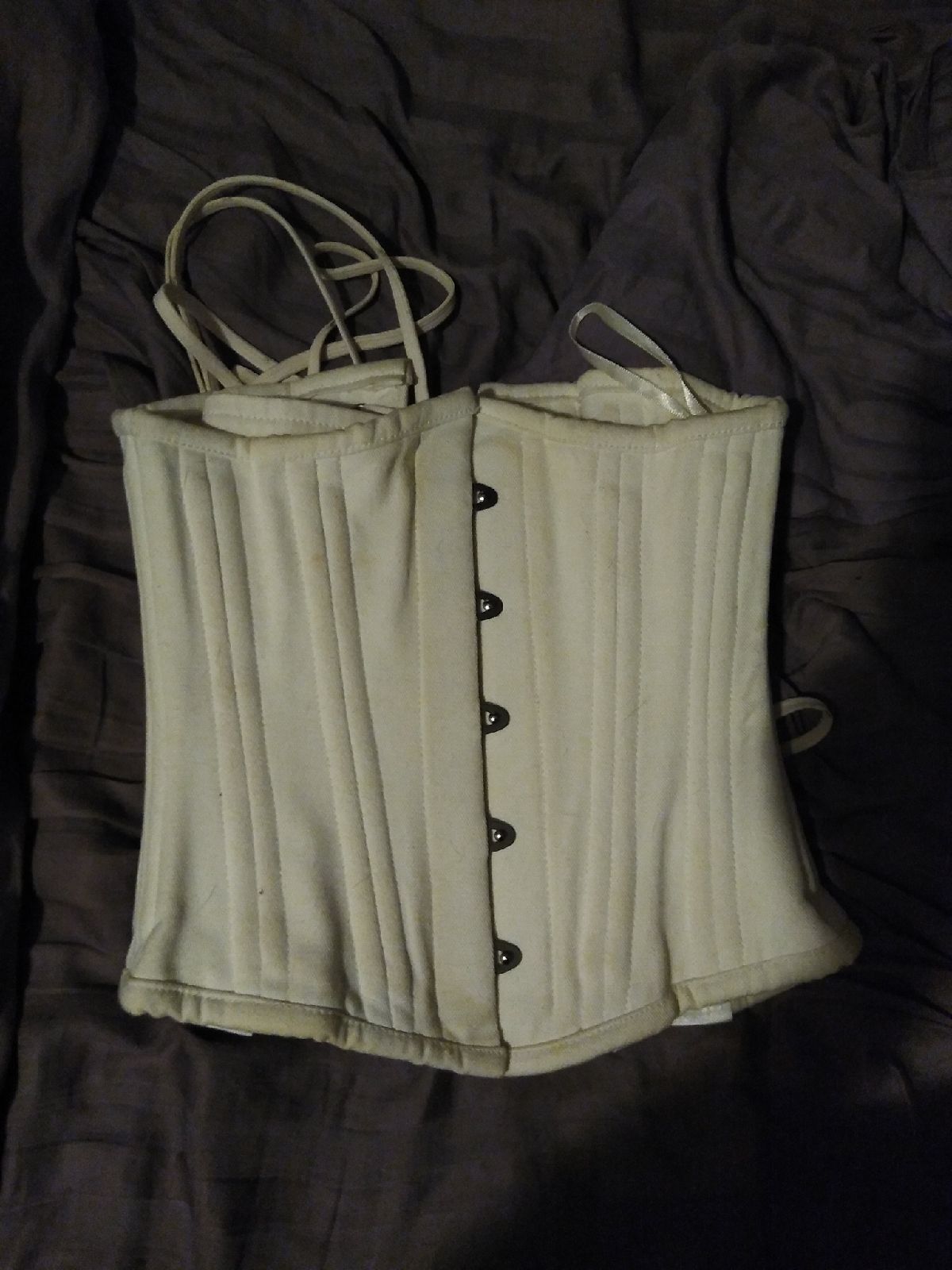 White underbust corset