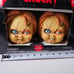 Chucky Doll Head 4pk Pathway Stake Lights Childs Play Halloween Yard Decoration