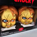 Chucky Doll Head 4pk Pathway Stake Lights Childs Play Halloween Yard Decoration
