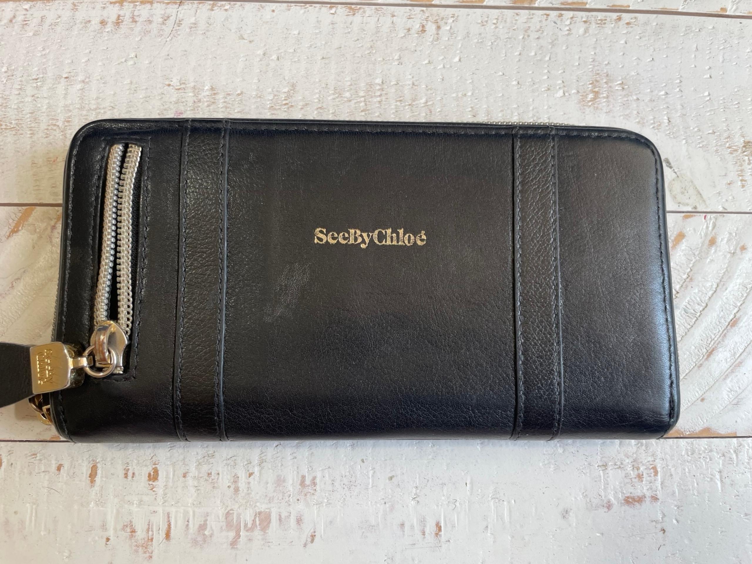 See by Chloe Wallet, black long wallet