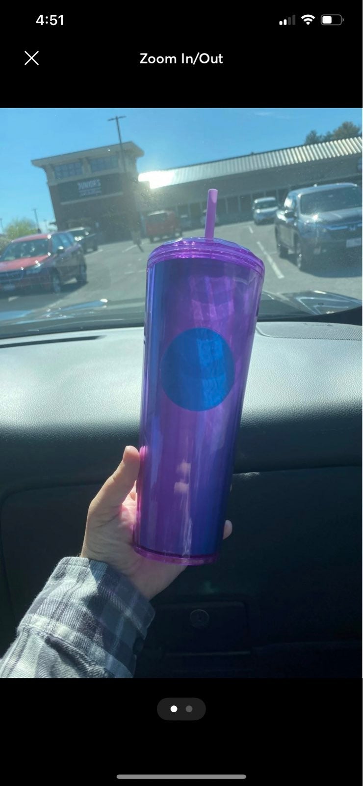 Starbucks Summer 2022 Wisteria Purple Kaleidoscope Dome Venti Tumbler