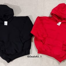 Gap x YZY Youth Double Layer 2 Hoodie Set, Black & Red, Size S