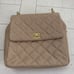Quilted leather backpack shoulder bag