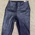 Calia Women’s XS Pure Black Slims & Smooths Power Sculpt Faux Leather Leggings