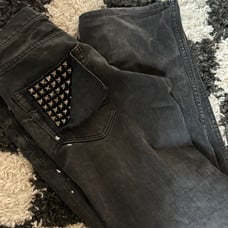 Semantic Design Black Studded Jeans Large