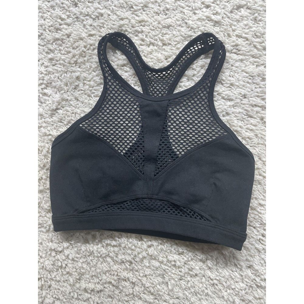 Bombshell Black Mesh Sports Bra Women's Size Small Great Condition