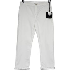 'S MaxMara White Jeans Tracy high-rise Straight Pants Size 16 NWT