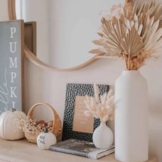 Project 62 LARGE Textured Ceramic Vase (White) - Modern Vase Ceramic White Vase