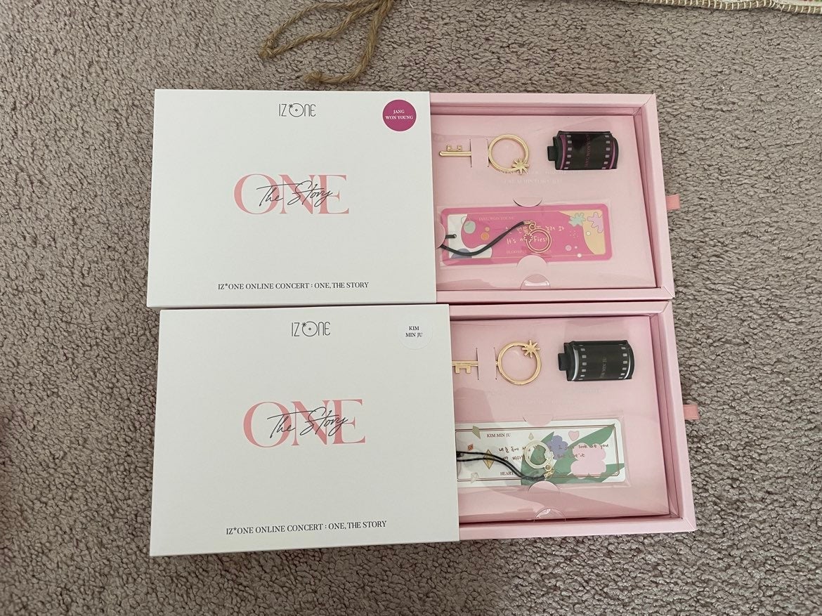Izone wonyoung and minju album kit