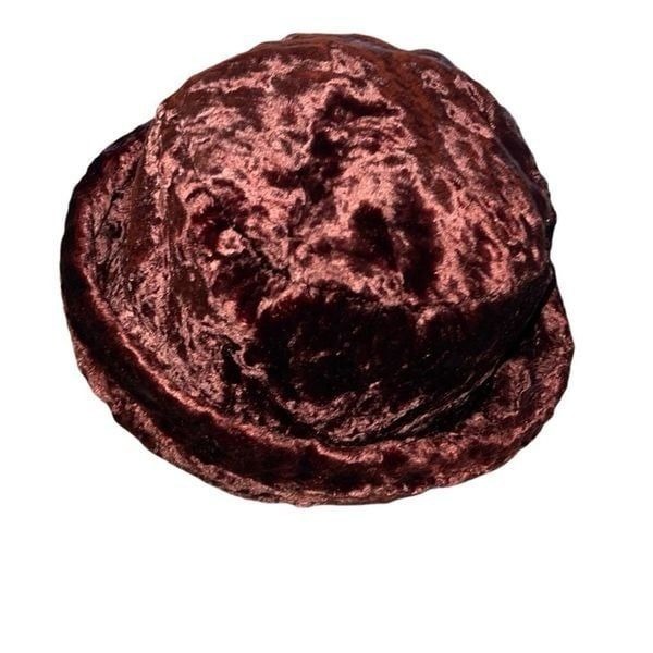 Vintage Rust Colored Winter Bucket Hat One Size Acetate Nylon