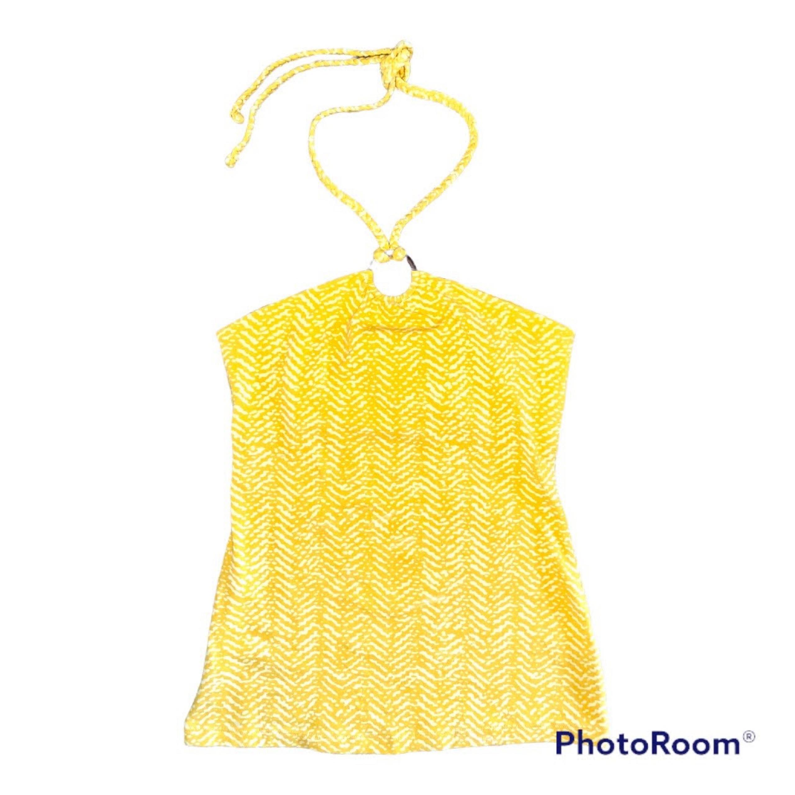 Banana Republic Women’s Yellow Halter Top Size XS
