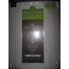 Royal Velvet Rod Pocket/Back Tab Panel Supreme 50”x63” NEW!!