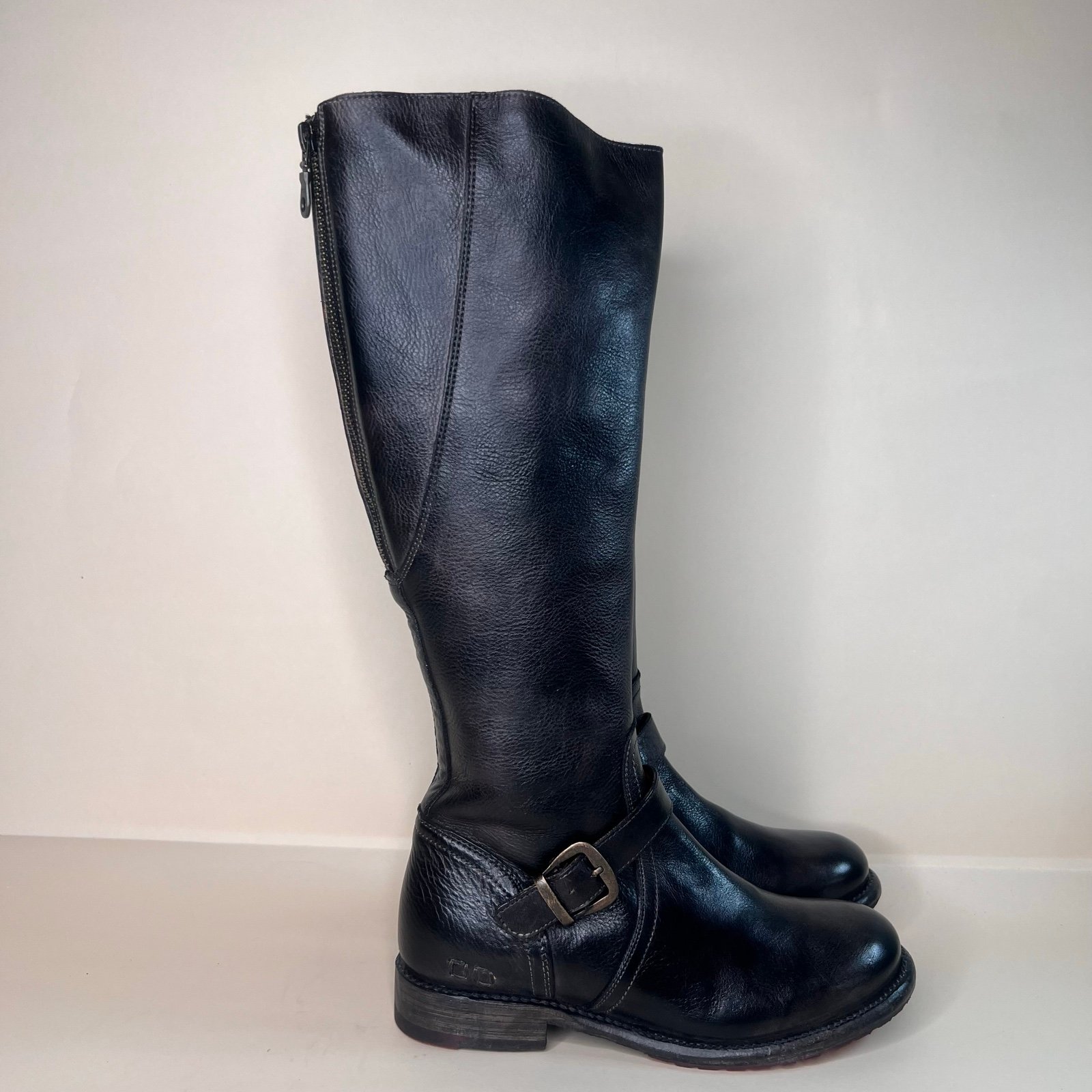Bed Stu Glaye Buckle Wide Calf Tall Boot Women’s Size 8