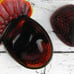Home Decor LE Smith Ruby Red Amberina Glass Turkey 2 Piece Lid & Base Dish MINT