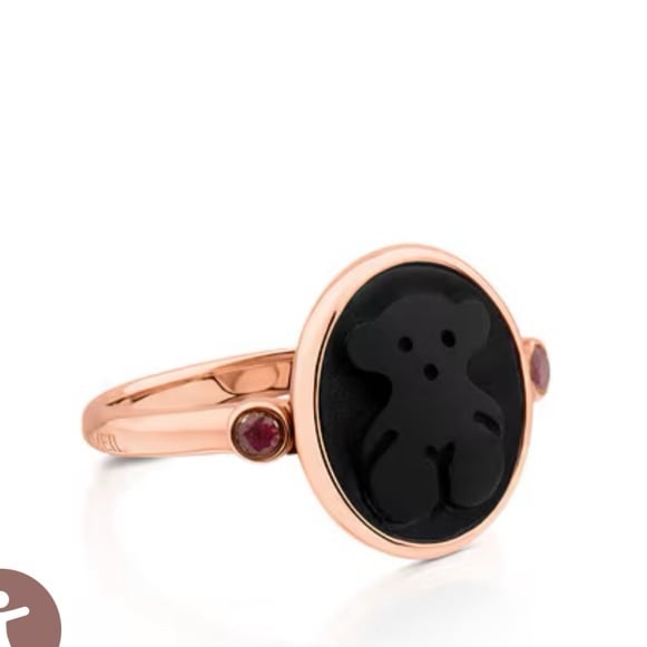 Authentic Tous Camee bear ring 6