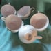 1945 American Rose cups (coffee trimmed gold Camlot