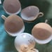 1945 American Rose cups (coffee trimmed gold Camlot