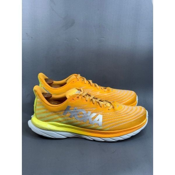 HOKA ONE ONE MACH 5 RADIANT YELLOW / EVENING PROMISE RUNNING SHOES - MEN'S 14