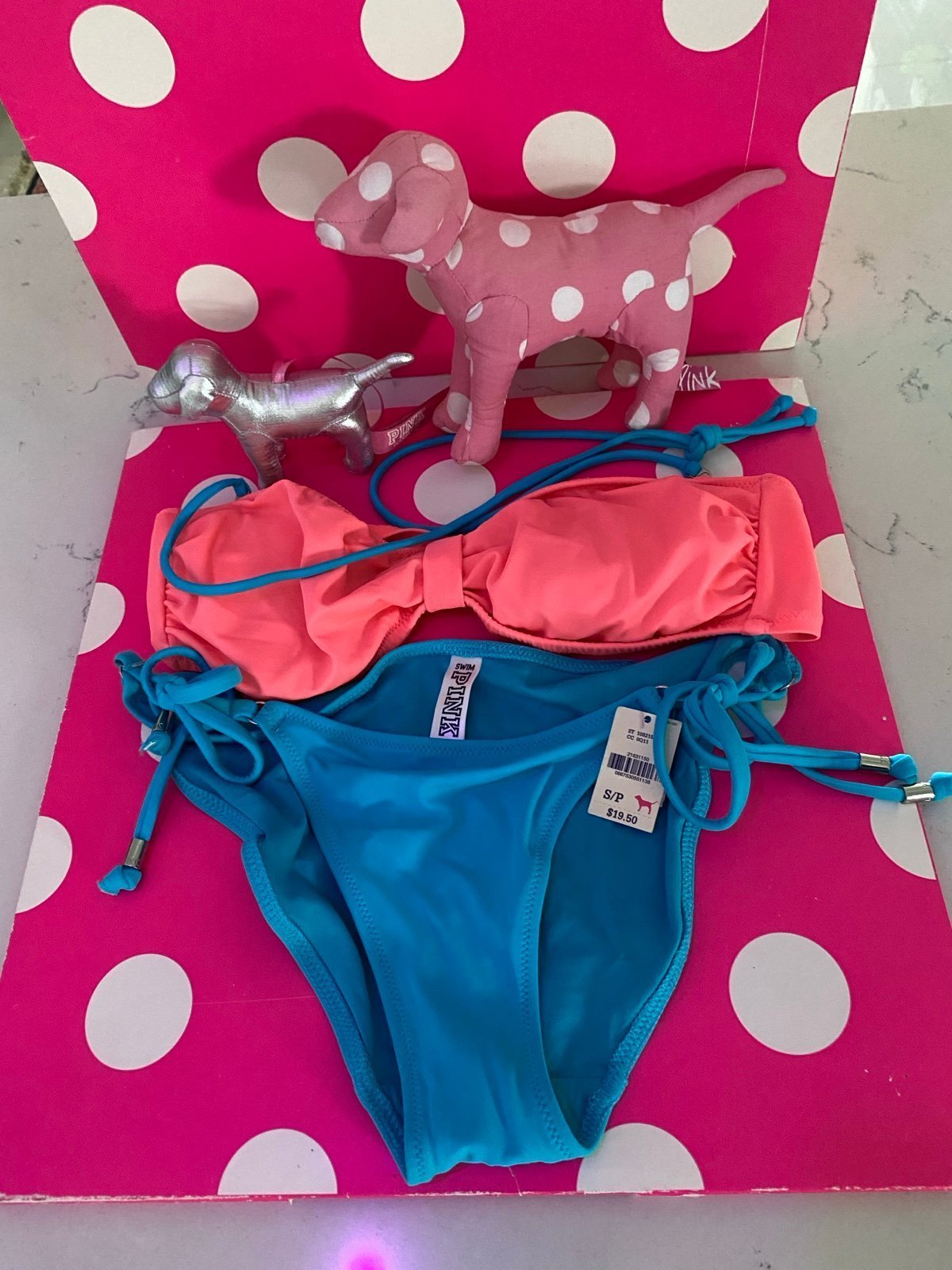 VS PINK 2 piece Bikini bottom and bandeau top -New 2012/2013