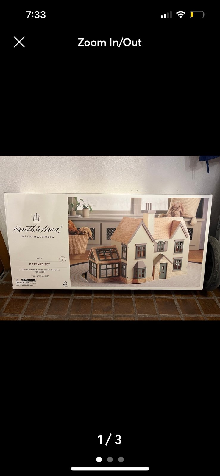Hearth and Hand Cottage House Wooden Dollhouse Magnolia
