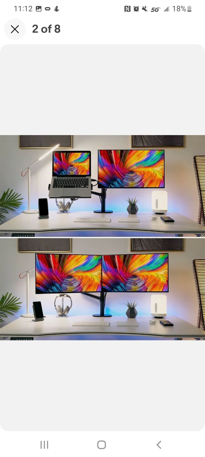 Viozon 3L Pro Laptop & Monitor Desk Mount