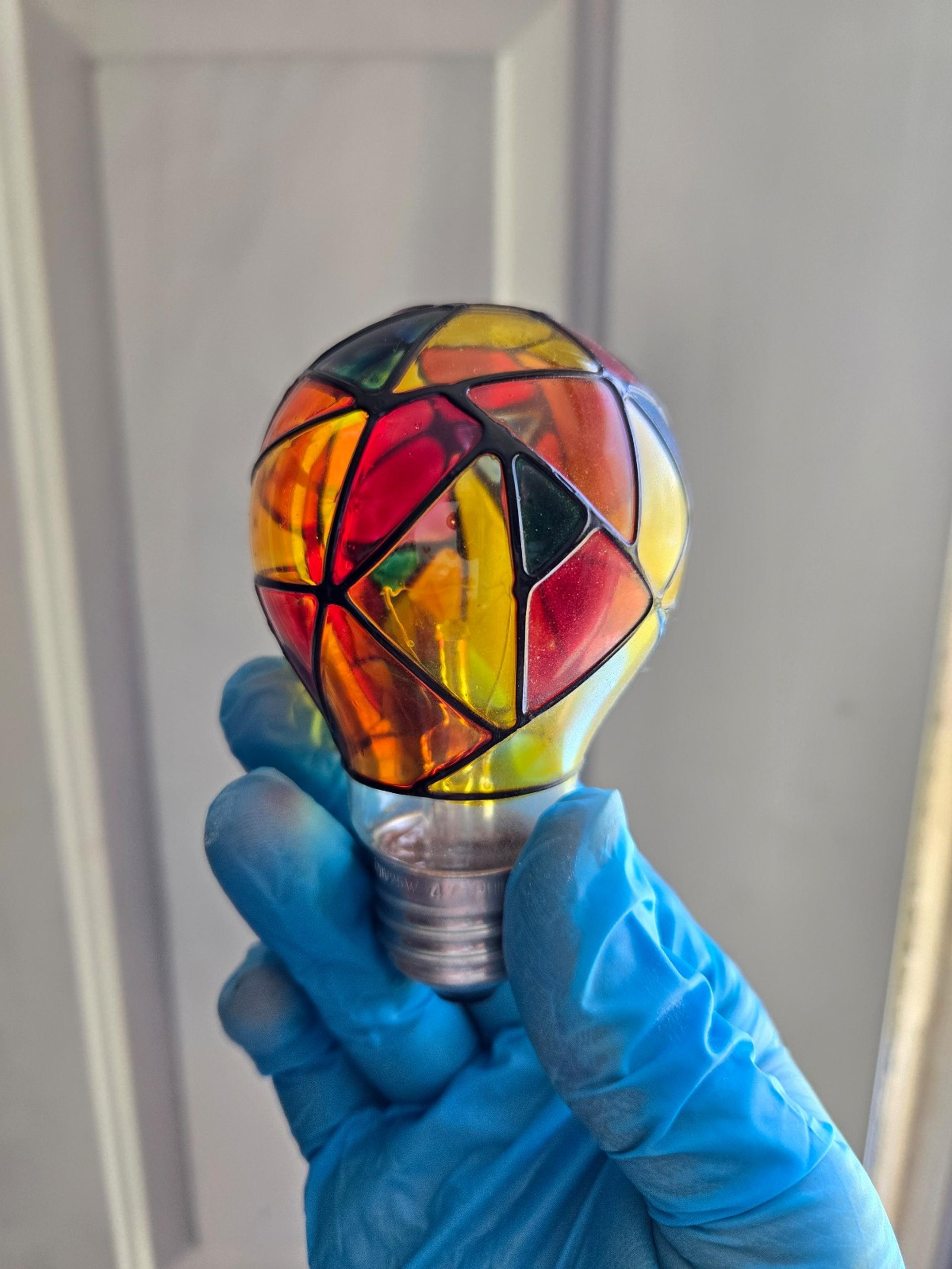 Stained Glass light bulb 25w